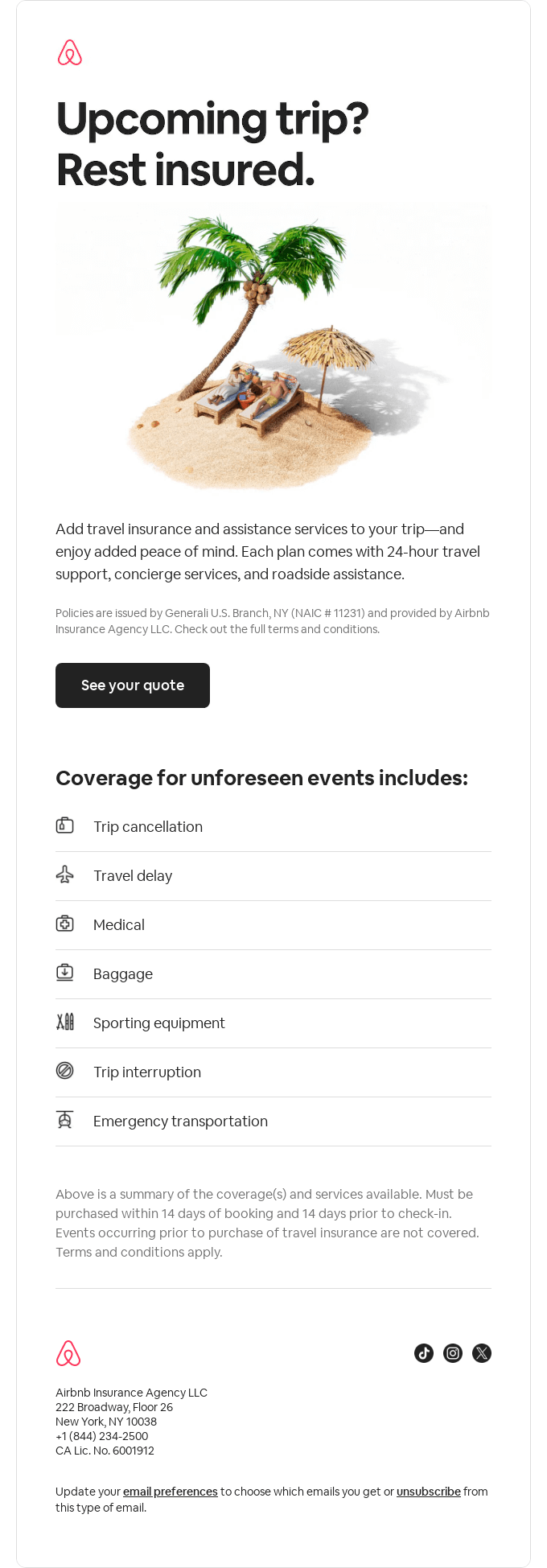 airbnb seasonal and special occasion emails