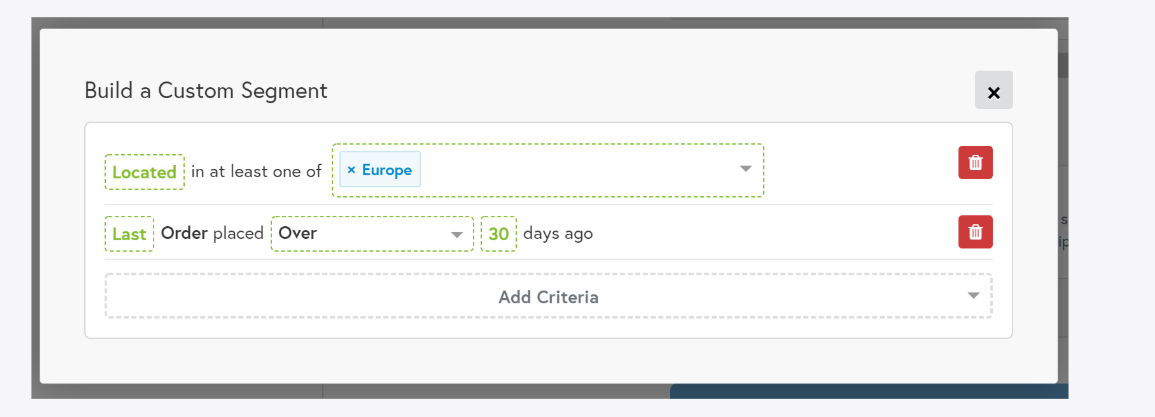 build a custom segment