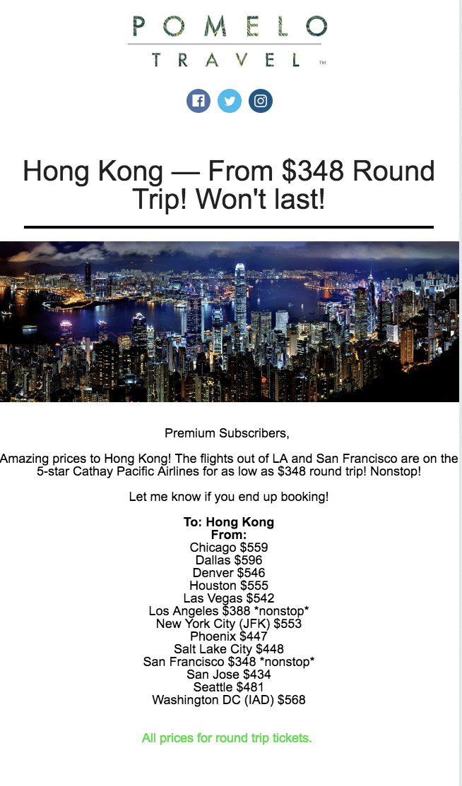 Pomelo Travel &ndash; Segment Email List by Location