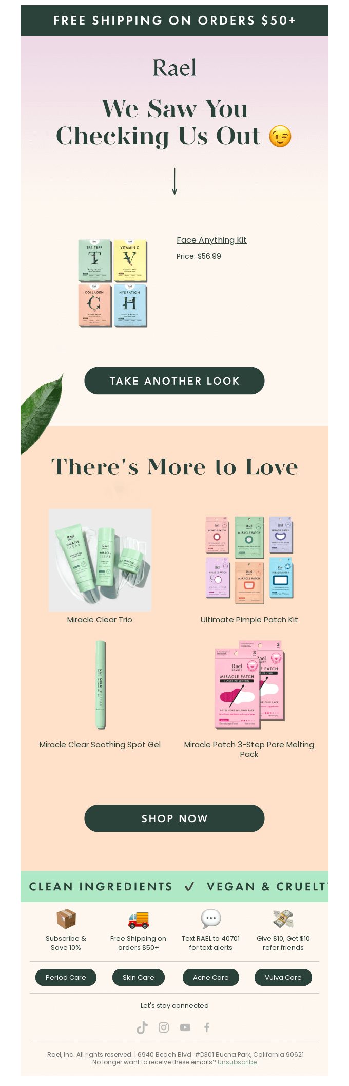 product recommendation emails