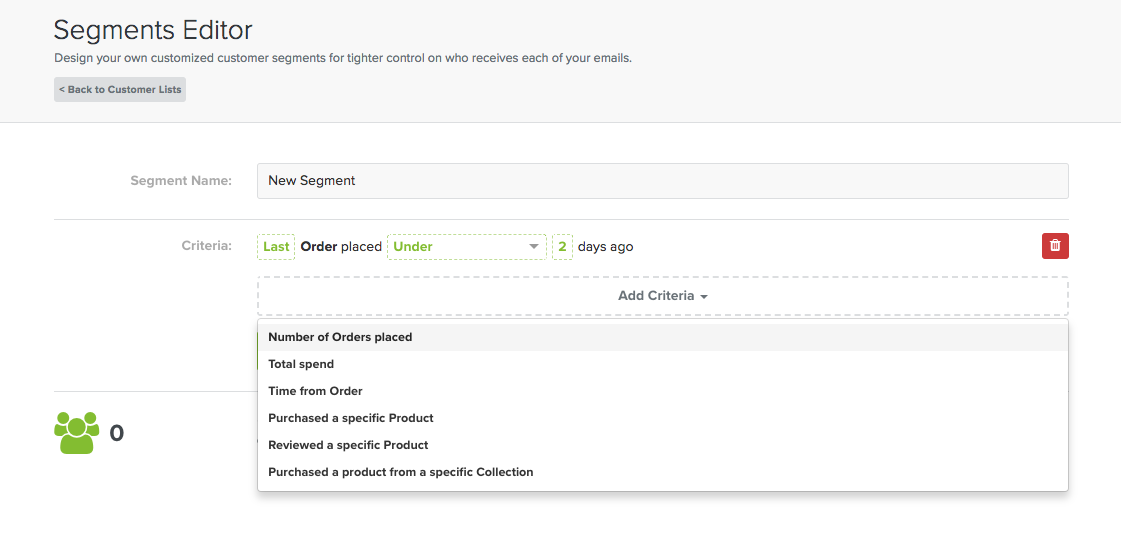 segments editor