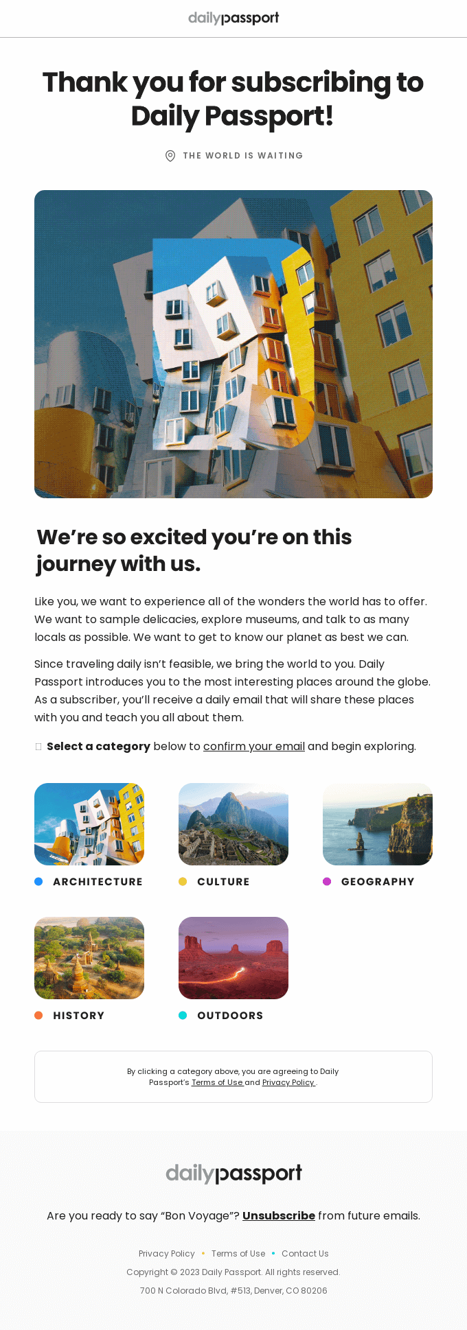 travel agency welcome email strategy