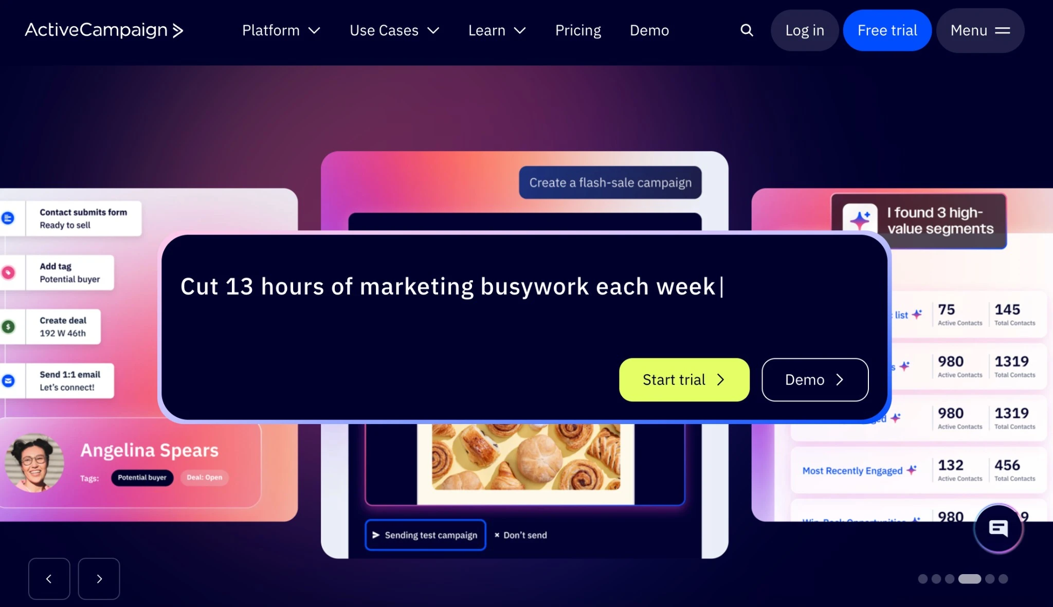 ActiveCampaign - A complete ecosystem for landing pages, SMS, and end-to-end subscriber journeys