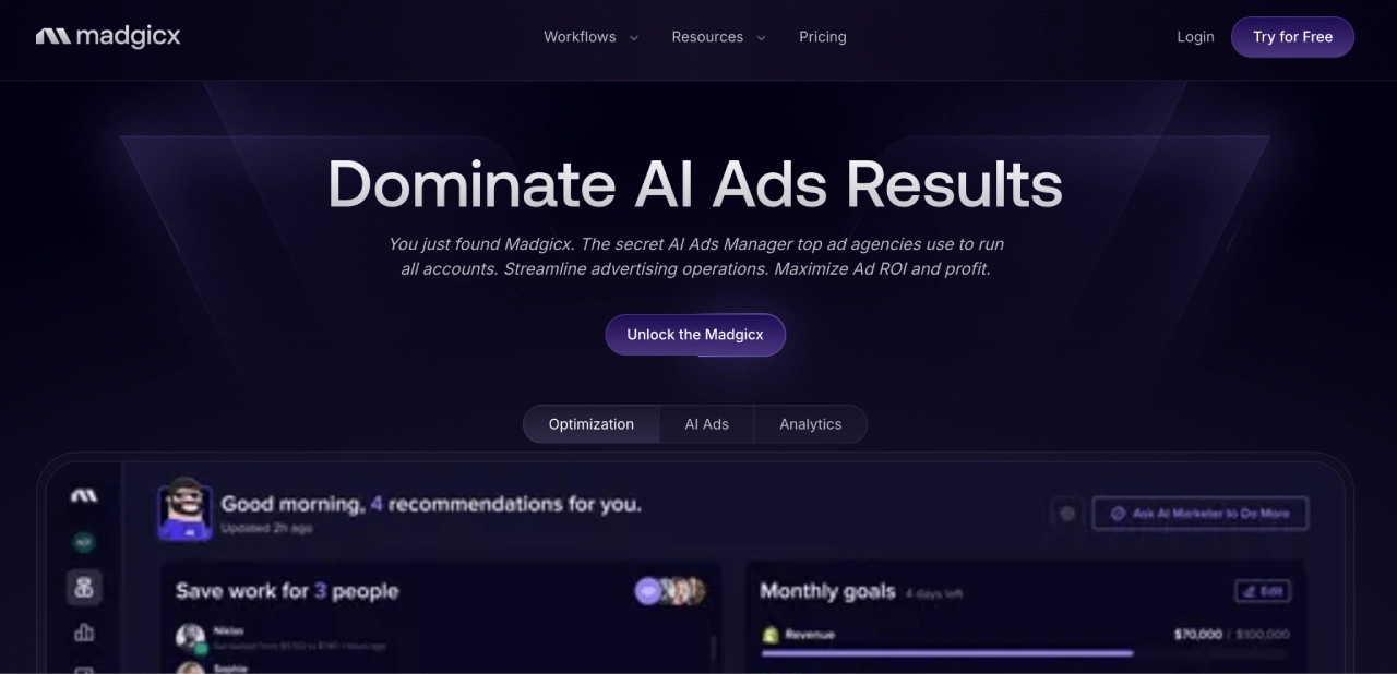 madgicx homepage