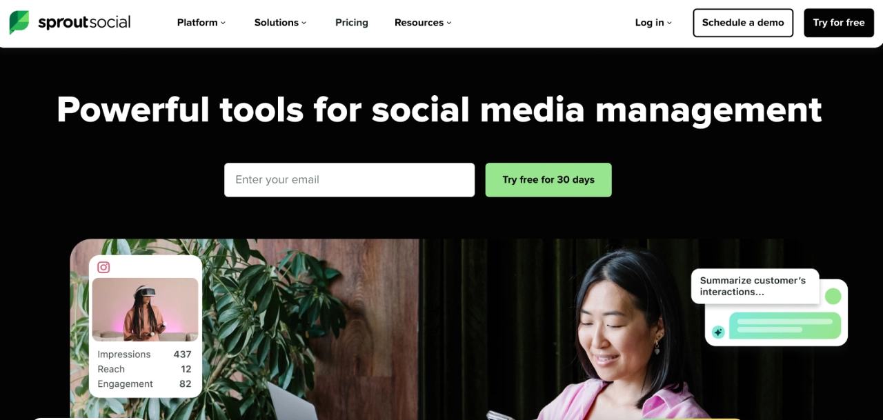 sprout homepage